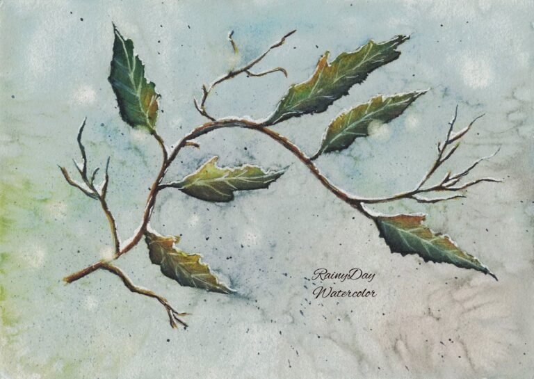 Watercolor Practice: third painting in a set of 3-the same tutorial creator!