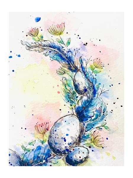 Watercolor Line and Wash Technique