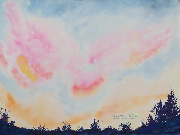 Easy Beginner Landscape Watercolor