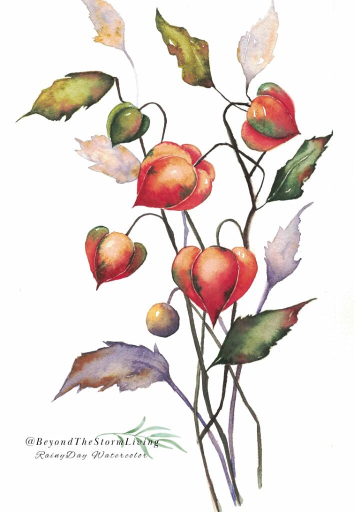 Try this adorable branch using limited colors 